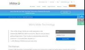 
							         World Wide Technology - Infoblox								  
							    