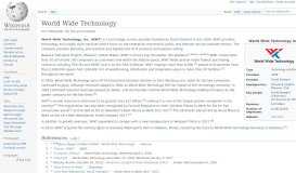 
							         World Wide Technology - Wikipedia								  
							    