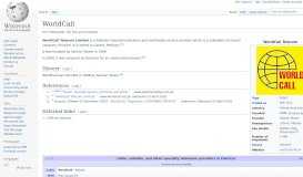 
							         WorldCall - Wikipedia								  
							    