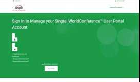 
							         WorldConference™ User Portal								  
							    