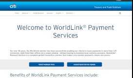 
							         WorldLink® Payment Services | Payments | Treasury and Trade ...								  
							    