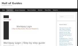 
							         Worldpay Login | Step by step guide | Hall of Guides								  
							    