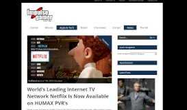 
							         World's Leading Internet TV Network Netflix Is Now Available on ...								  
							    