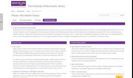 
							         Worldwide theses - Theses - Subject guides at University of Manchester								  
							    