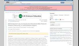 
							         WormClassroom.org: An Inquiry-rich Educational Web Portal for ...								  
							    