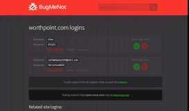 
							         worthpoint.com passwords - BugMeNot								  
							    