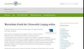 
							         Wortschatz-Portal der Universität Leipzig online – biblioblog								  
							    
