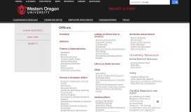 
							         WOU: Faculty & Staff - Western Oregon University								  
							    