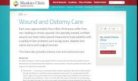 
							         Wound and Ostomy Care - Mankato Clinic								  
							    