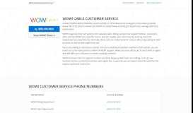 
							         WOW! Customer Service Phone Numbers | Jan 2020 | (855 ...								  
							    