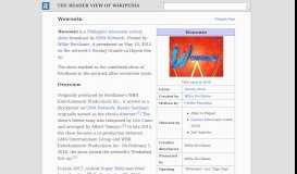 
							         Wowowin - The Reader Wiki, Reader View of Wikipedia								  
							    