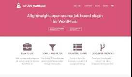 
							         WP Job Manager – A free extensible job board plugin for WordPress								  
							    