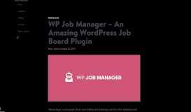 
							         WP Job Manager - An Amazing WordPress Job Board Plugin - Kinsta								  
							    