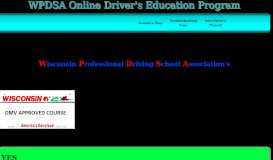 
							         WPDSA Online Driver's Education Program								  
							    