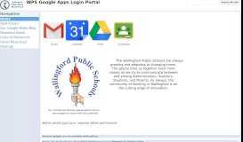 
							         WPS Google Apps Login Portal								  
							    
