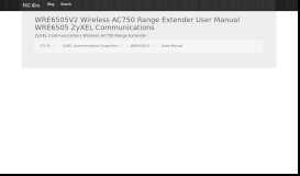 WRE6505V2 Wireless AC750 Range Extender User Manual ...          