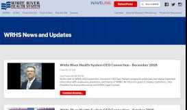 
							         WRHS News and Updates | White River Health System								  
							    