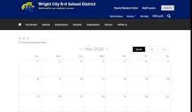 
							         Wright City R-II School District / Calendar								  
							    