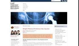 
							         Wright Medical Profemur Hip Injuries								  
							    