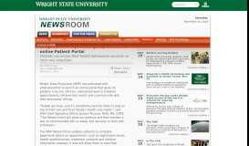 
							         Wright State Physicians group launches online Patient Portal								  
							    