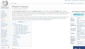 
							         Wrigley Company - Wikipedia								  
							    