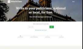 
							         WriteToThem - Email your Councillor, MP, MEP, MSP or Welsh, NI, or ...								  
							    