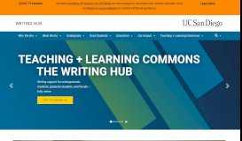 
							         Writing Support - Teaching + Learning Commons								  
							    