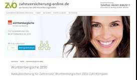 
							         Württembergische ZE50 - Tarife - Zahnversicherung-Online Ihr Portal ...								  
							    