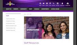 
							         WSD 246 - Staff | Staff - Wenatchee Schools								  
							    