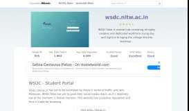 
							         Wsdc.nitw.ac.in website. WSDC, NIT Warangal.								  
							    