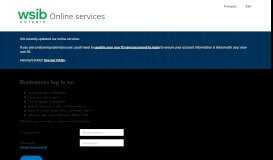 
							         WSIB Online services								  
							    