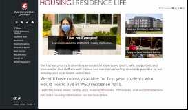 
							         WSU Housing - Washington State University								  
							    