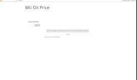 
							         Wti Oil Price Cx Portal								  
							    