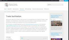 
							         WTO | Trade facilitation - World Trade Organization								  
							    