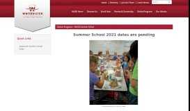 
							         WUSD Summer School - Whitewater Unified School District								  
							    