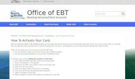 
							         WV Office of EBT Banking Services - WV.gov								  
							    