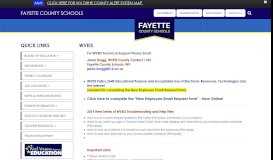 
							         WVEIS - Fayette County Schools								  
							    