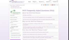 
							         WVP Frequently Asked Questions (FAQ) - CAHMI								  
							    
