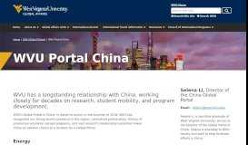 
							         WVU Portal China | Global Affairs | West Virginia University								  
							    