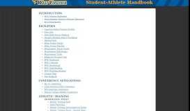 
							         WVU Student Athlete Handbook								  
							    