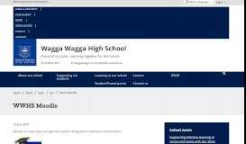 
							         WWHS Moodle - Wagga Wagga High School								  
							    