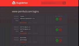 
							         www-pornhub.com passwords - BugMeNot								  
							    