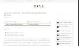 
							         www.accessbk.org - Access Bankruptcy Education Courses ...								  
							    