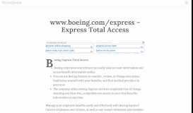 
							         www.boeing.com/express - Express Total Access - HectaMedia								  
							    
