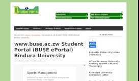 
							         www.buse.ac.zw Student Portal (BUSE ePortal) Bindura ...								  
							    