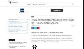 
							         www.consumercardaccess.com/cugift2 - Online Card Access ...								  
							    