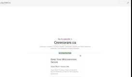 
							         www.Crewsware.ca - Crewsware | Improve your Work ...								  
							    