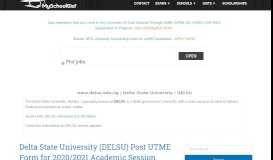 
							         www.delsu.edu.ng | Delta State University : DELSU News								  
							    