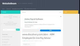 
							         www.doculivery.com/abm - ABM Employee On-line Pay Advice ...								  
							    