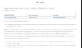 
							         www.doculivery.com/msn-is : Medical Staffing Doculivery								  
							    